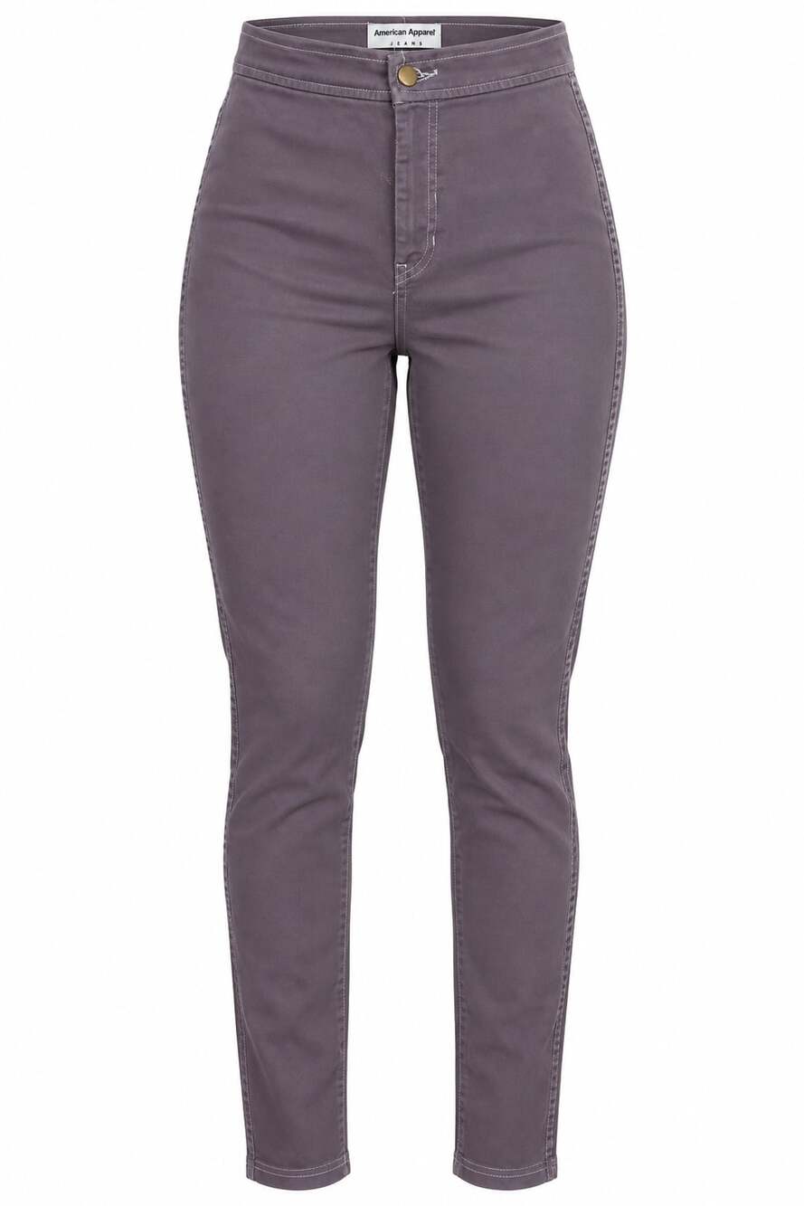 American Apparel High Waist Easy Jean Women’s M Purple Gray Stretch Skinny Jeans